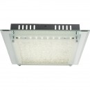 Globo 49357-17 LED Deckenleuchte Aisha 1x17W | 1280lm | 4000K - chrom, satiniertes Glas