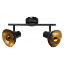 Globo 54001-2 LED Decken- oder Wandleuchte Lotte 2x4W | E14 LED | 272lm | 2700K - schwarz, gold