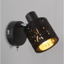 Globo 54121-1 Wandleuchte Troy 1x8W | E14 - Schalter auf dem Körper, schwarz
