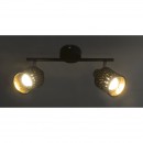 Globo 54121-2 Wandleuchte Troy 2x8W | E14 - Schalter auf dem Körper, schwarz