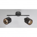 Globo 54121-2 Wandleuchte Troy 2x8W | E14 - Schalter auf dem Körper, schwarz