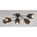 Globo 54121-5 Deckenleuchte Troy 5x8W | E14 - schwarz