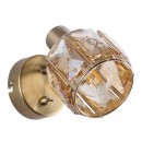 Globo 54358-1 Wandleuchte Mero 1x40W | E14 - Schalter auf dem Körper, golden, amber