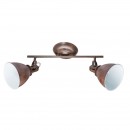 Globo 54647-2 Wand- oder Decken- und Spotleuchte Giorgio 2x40W | E14 - Rost
