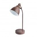 Globo 54647T Tischleuchte Giorgio 1x40W | E14 - flexibler Arm, braun
