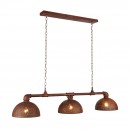 Globo 54652-3H Pendelleuchte Celine 3x40W | E27 - Rost