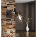 Globo 54801-1 Wand- und Spotleuchte Akin 1x40W | E14 - braun, bronze