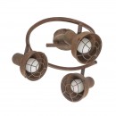 Globo 54810-3 Deckenleuchte Tycho 3x15W | E14 LED - Rost