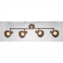 Globo 54810-4 Deckenaufbau Spotleuchte Tycho 4x15W | E14 LED - Rost