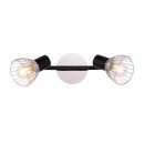 Globo 54815-2 Decken- oder Wandleuchte Fassa 2x40W | E14 - schwarz, chrom