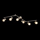 Globo 54840-6 Spotleuchte Deckenleuchte Zacate 6x25W| E14 - verstellbar, matt Nickel, silber