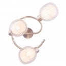 Globo 54988-3 Deckenleuchte Rosso 3x40W | E14 - Nickel matt