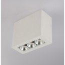 Globo 55010-3A LED Aufbauleuchte Christine 3x6,6W | 440L | 3000K - chrom, weiß