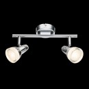 Globo 56134-2 LED Deckenaufbau oder Wand- und Spotleuchte Alaska 2x4W | 400L | 3000K - chrom