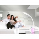 Globo 58278 LED Tischleuchte Tarron 1x5W | 280lm | 5500K | RGB - Touchdimmer, beleuchteter Sockel, Farbfixierung, weiß