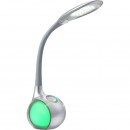 Globo 58279 LED Tischleuchte Tarron 1x5W | 280lm | 5500K | RGB - Touchdimmer, beleuchteter Sockel, Farbfixierung, grau