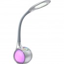 Globo 58279 LED Tischleuchte Tarron 1x5W | 280lm | 5500K | RGB - Touchdimmer, beleuchteter Sockel, Farbfixierung, grau