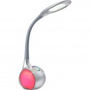 Globo 58279 LED Tischleuchte Tarron 1x5W | 280lm | 5500K | RGB - Touchdimmer, beleuchteter Sockel, Farbfixierung, grau
