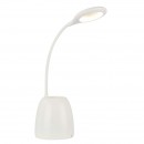 Globo 58324 LED Tischleuchte Margaery 1x3W | 155lm | 3000K-4000K-5700K | RGB - Stifthalter, Farbwechsler, USB, weiß