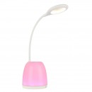 Globo 58324 LED Tischleuchte Margaery 1x3W | 155lm | 3000K-4000K-5700K | RGB - Stifthalter, Farbwechsler, USB, weiß