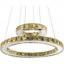 Globo 67037-24A LED Hängeleuchte Deckenleuchte Marilyn I 1x24W | 1570lm | 4000K - chrom, Kristall, transparent