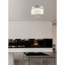 Globo 68397-12 LED Deckenleuchte Mathilda 1x12W | 840lm | 4000K - chrom, Kristall, transparent