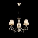 Globo 69011-3H Pendelleuchte Genoveva III 3x60W | E14 - bronze, weiß