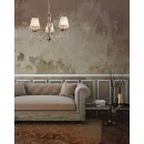 Globo 69011-3H Pendelleuchte Genoveva III 3x60W | E14 - bronze, weiß