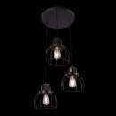 Globo 15046-3H Pendelleuchte Manna 3x40W | E27 - schwarz, gold