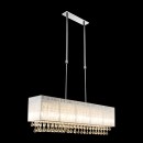 Globo 15094H2 Pendelleuchte Sierra 8x3W | G9 LED | 906lm | 3000K - höhenverstellbar, chrom, silber, Kristall