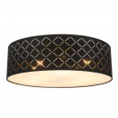 Globo 15229D6 Deckenleuchte Clarke 1x60W | E27 - schwarz, matt Nickel, gold
