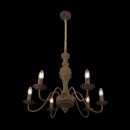 Globo 15262-6 Pendelleuchte Rea 6x40W | E14 - Rost