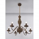 Globo 15262-6 Pendelleuchte Rea 6x40W | E14 - Rost