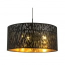 Globo 15264H1 Pendelleuchte Tuxon 3x60W | E27 - schwarz, gold