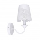 Globo 15371W Wandleuchte Sabadell 1x40W | E14 - weiß