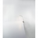 Globo 24122K LED Klemmleuchte Deniz 1x5W | 350L | 3000K - Schalter, flexibler Arm, matt, Nickel, chrom