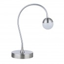 Globo 24134 LED Tischleuchte Roslin 1x5W | 470lm | 3000K - flexibler Arm, Nickel, matt