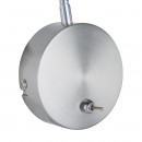 Globo 24134W LED Wandleuchte Roslin 1x5W | 470lm | 3000K - flexibler Arm, Nickel, matt