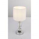 Globo 24136 Tischlampe Bronn 1x40W | E14 - Kabelschalter, chrom, weiß