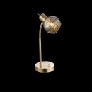Globo 54346-1T Tischlampe 1x4W | E14 LED | 400L | 3000K - inklusive Leuchtmittel, gold, Bernstein