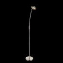 Globo 54348-1S Stehlampe Lara 1x4W| E14 LED | 320 lm | 3000K - flexibler Arm Nickel matt