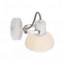 Globo 54657-1 Wandleuchte Amory 1x40W | E14 - Schalter auf dem Körper, chrom, weiß