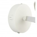 Globo 54657-1 Wandleuchte Amory 1x40W | E14 - Schalter auf dem Körper, chrom, weiß