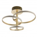 Globo 67822-24G LED Aufbauleuchte Wave 1x24W | 1680lm | 3000K - gold