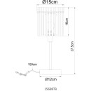 Globo 15698TB Tischlampe GORLEY  E14 | mit Schalter