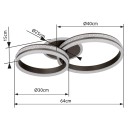 Globo 67314-50 LED Deckenleuchte GROUNI  | 50W integrierte LED-Quelle | 2600lm | 2700-6000K