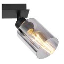 Globo 15465-2 Deckenstrahler Hadera 2x15W | E27 - schwarz, rauchfarben