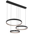 Globo 67193-55H LED-Deckenpendelleuchte Halli 1x55W | 1800lm | 2700-6000K- Fernbedienung, dimmbar, Nachtmodus, Memory-Funktion, opal, schwarz