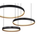 Globo 67193-55H LED-Deckenpendelleuchte Halli 1x55W | 1800lm | 2700-6000K- Fernbedienung, dimmbar, Nachtmodus, Memory-Funktion, opal, schwarz