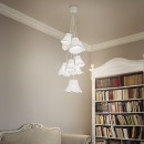 Ideal Lux 110639 Kronleuchter Hats Modern 6x60W | E27 - weiß